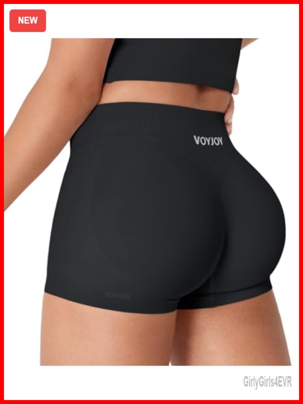 Seamless 2.5" Workout Biker Shorts Scrunch Booty Nylon Lycra